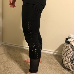 Black leggings with cutouts